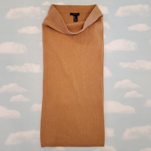 Women's Camel-Colored Forever 21 Bodycon Soft Ribbed Midi Skirt Sz S